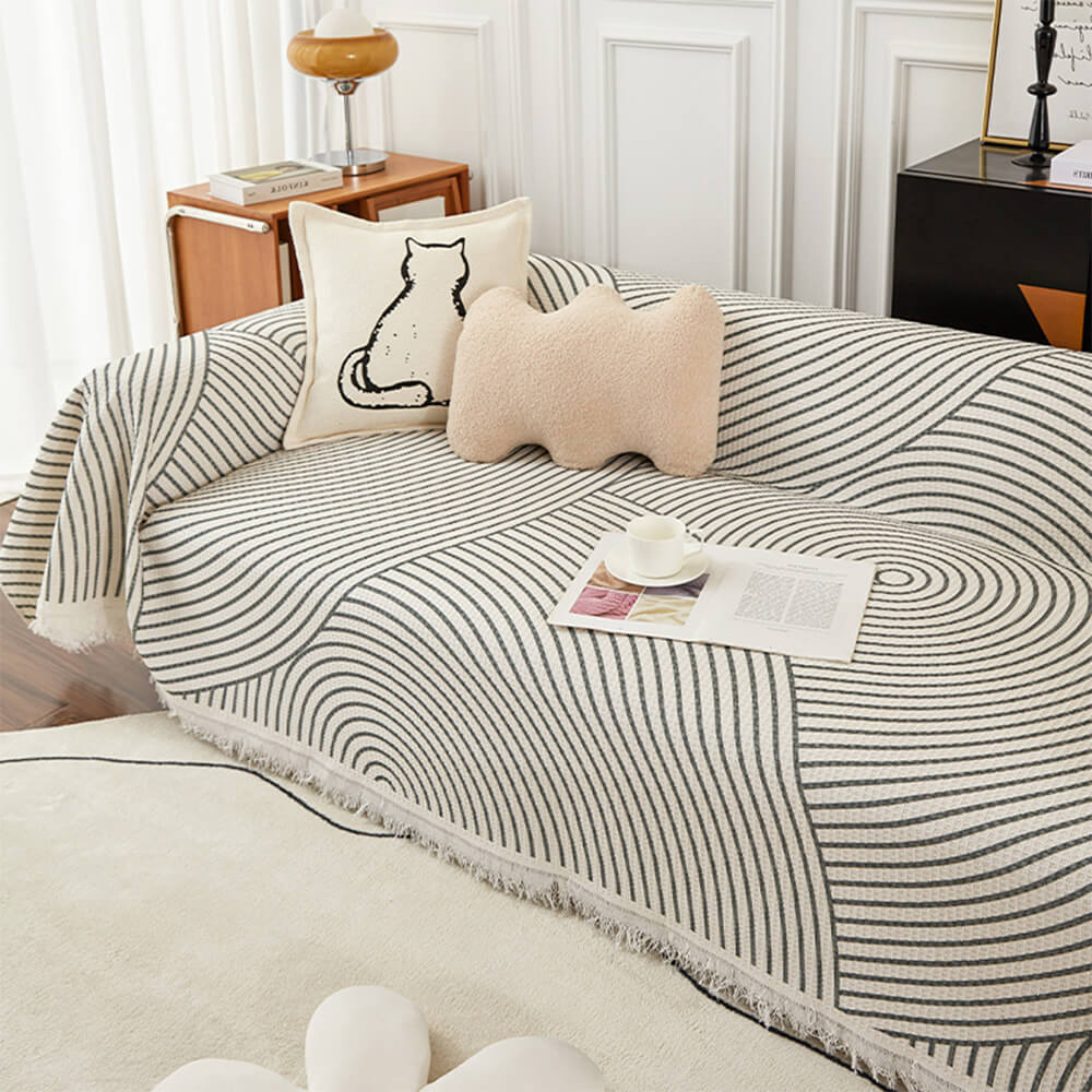 Geometric Pattern MultiColour Sofa Cover - Modern Design for a Stylish Home Sofa Throws