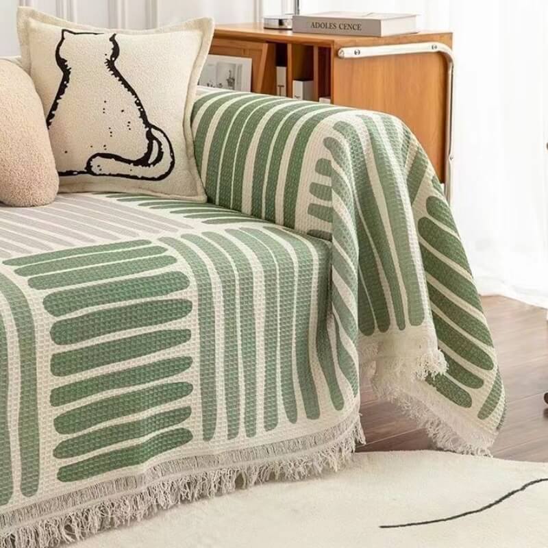 Geometric Pattern MultiColour Sofa Cover - Modern Design for a Stylish Home Sofa Throws