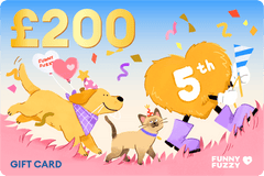 FunnyFuzzy 5th Anniversary Gift Card