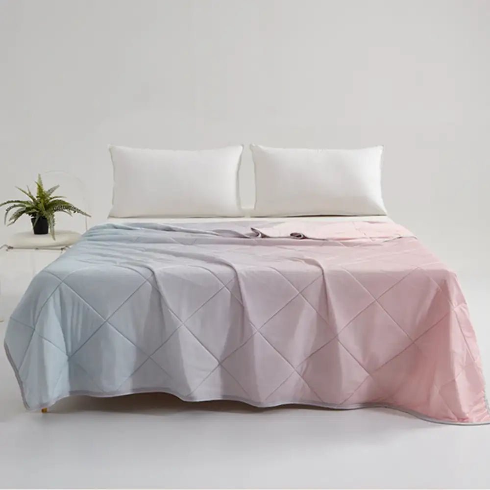 Gradient Series Cooling Ice Silk Skin-Friendly Blanket with Double Sided Cold Effect