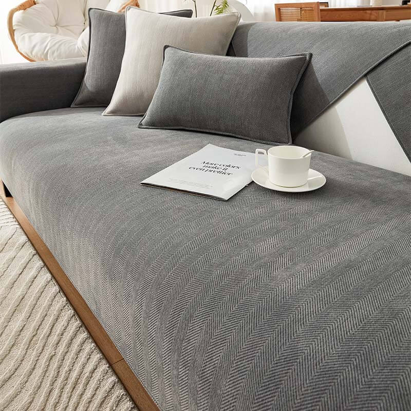 Waterproof All-season Stain-resistant Durable Corner Sofa Cover - Retro