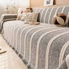 Large Herringbone Chenille Thickened Scratch-Resistant Sofa Cover Protection Sofa Throw Cover