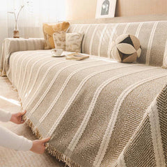 Large Herringbone Chenille Thickened Scratch-Resistant Sofa Cover Protection Sofa Throw Cover