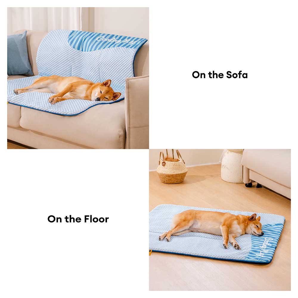 Large Washable Cooling Non-slip Outdoor Dog Mat - Cooling Nap