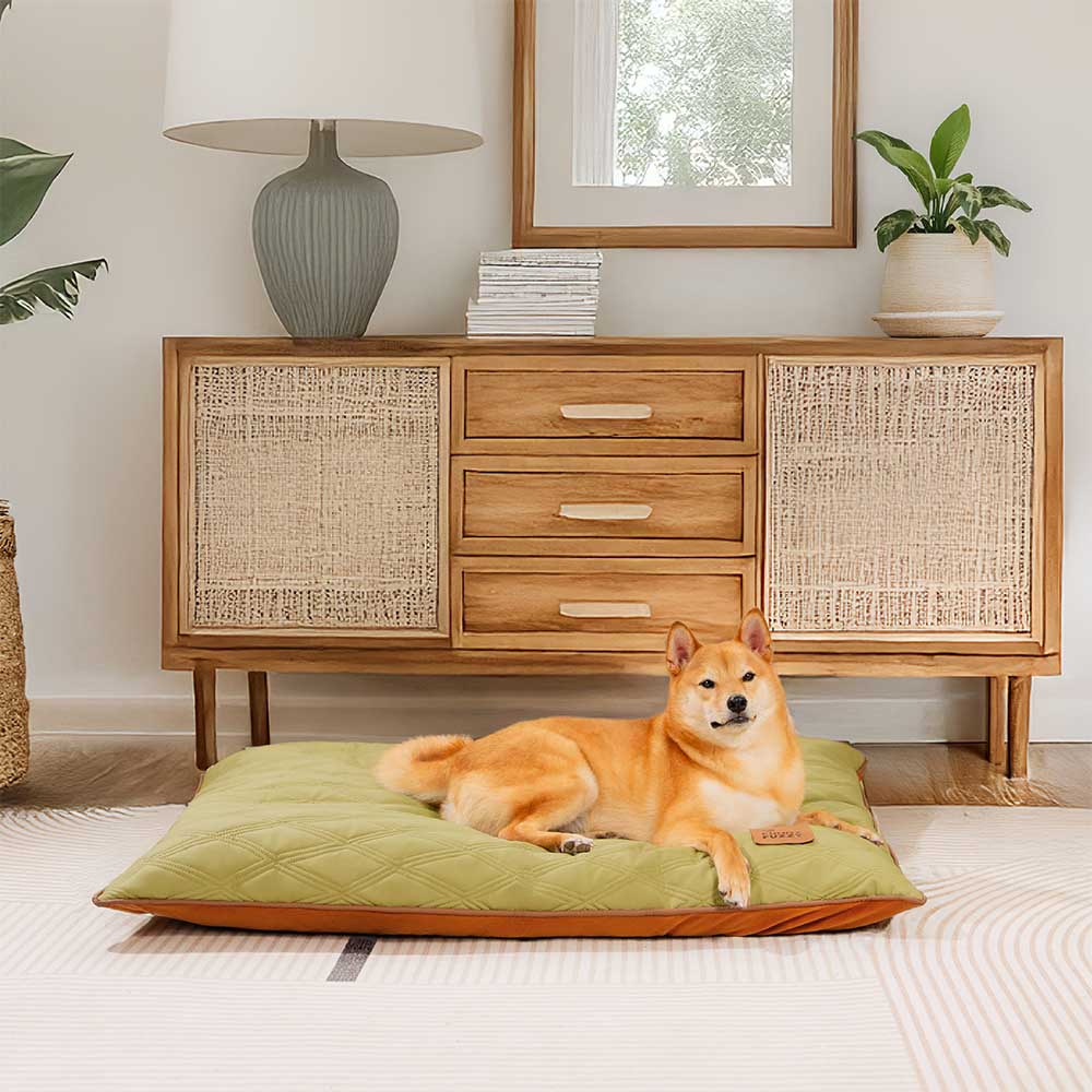 Luxury Water-repellent Dual-Sided Calming Garden Outdoor Dog Mat Bed