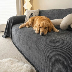 Modern Classic Scratch-Resistant Chenille Sofa Throw Blanket Washable Sofa Cover
