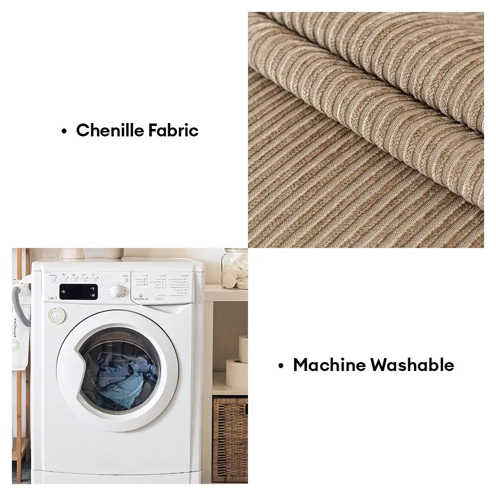 Modern Classic Scratch-Resistant Chenille Sofa Throw Blanket Washable Sofa Cover