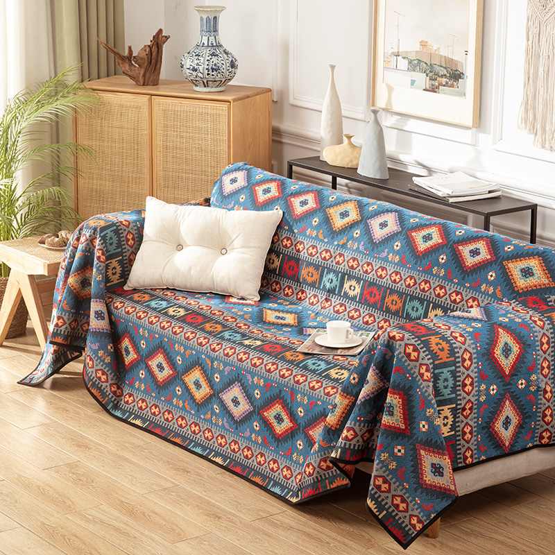 Moroccan Jacquard Multifunctional Throw Blanket Outdoor Garden Sofa Cover Sofa Throws