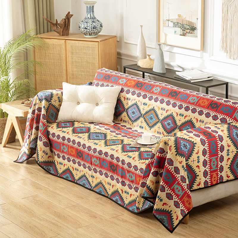 Moroccan Jacquard Multifunctional Throw Blanket Outdoor Garden Sofa Cover Sofa Throws
