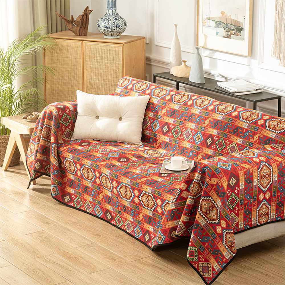 Moroccan Jacquard Multifunctional Throw Blanket Outdoor Garden Sofa Cover Sofa Throws