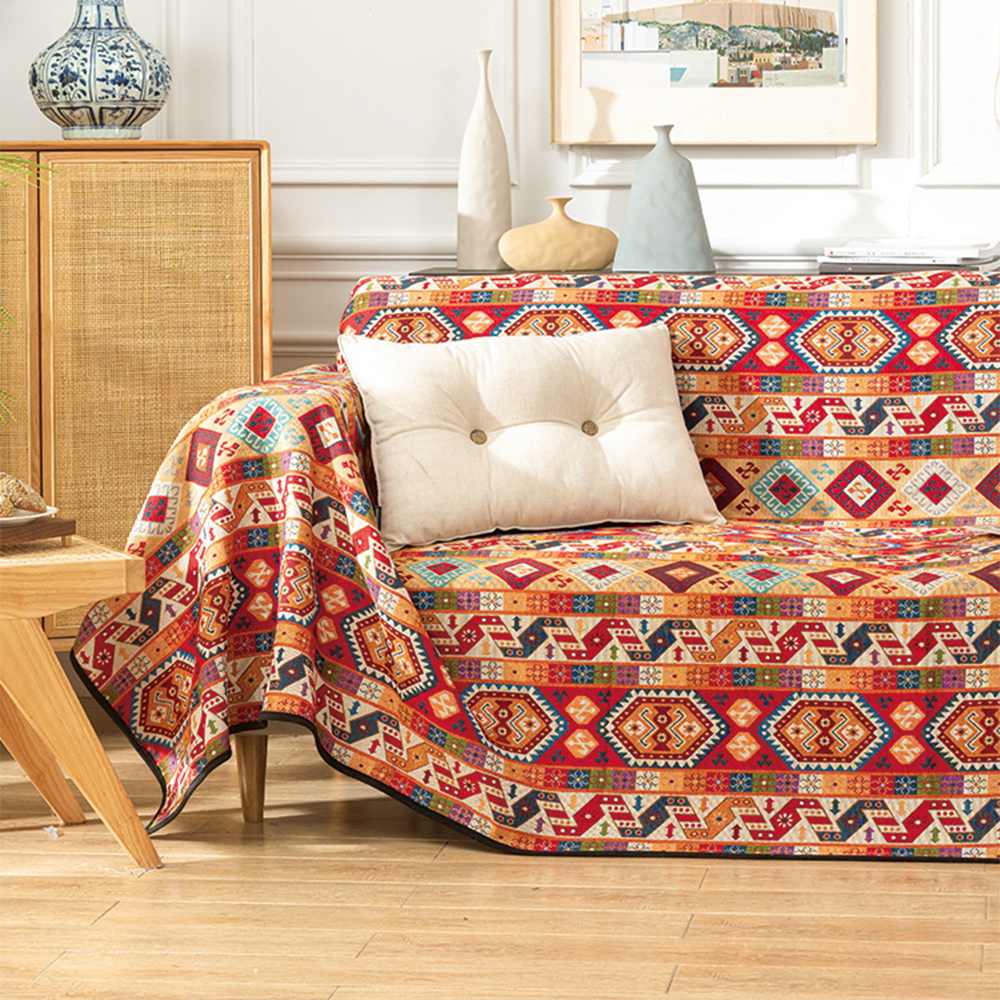 Moroccan Jacquard Multifunctional Throw Blanket Outdoor Garden Sofa Cover Sofa Throws