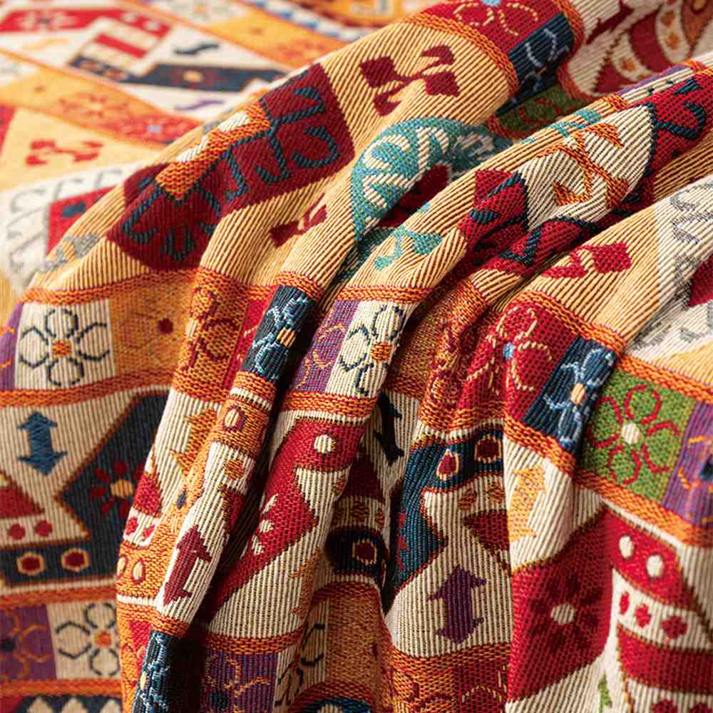 Moroccan Jacquard Multifunctional Throw Blanket Outdoor Garden Sofa Cover Sofa Throws