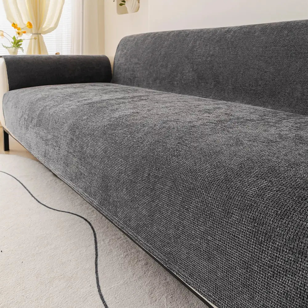 One-Piece Chenille Scratch-Resistant Sofa Covers Durable Water-Repellent Non-Slip Recliner Armchair Covers