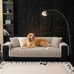 Waterproof One-Piece Cosy Flannel Sofa Protection Non-Slip Sofa Cover