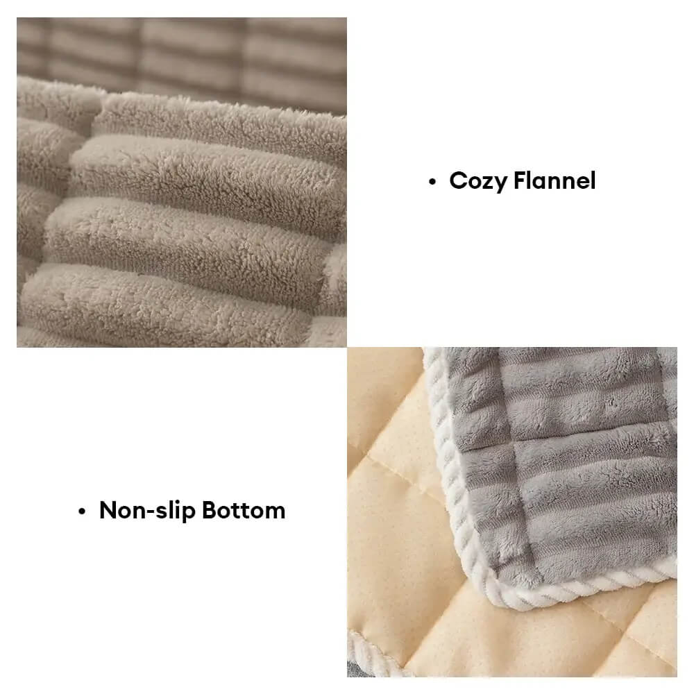 Waterproof One-Piece Cosy Flannel Sofa Protection Non-Slip Sofa Cover