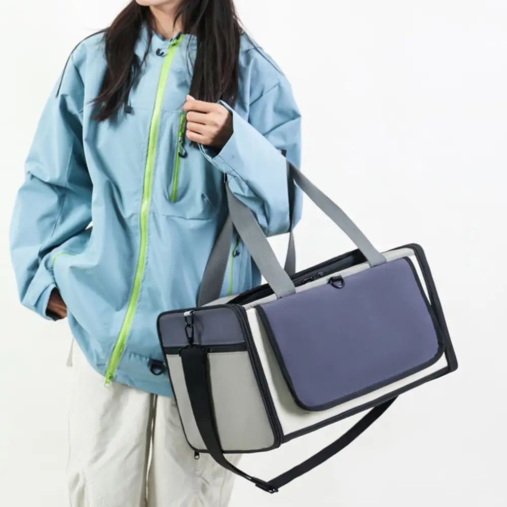 Outdoor Portable Breathable Large-Capacity Expandable Cat Carrier Bag Airline Approved