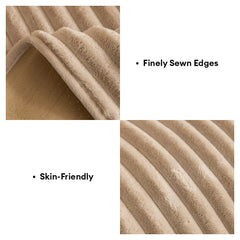 Plush Pet-Friendly Non-Slip One-Piece Couch Cover Recliner Couch Cover - Strips