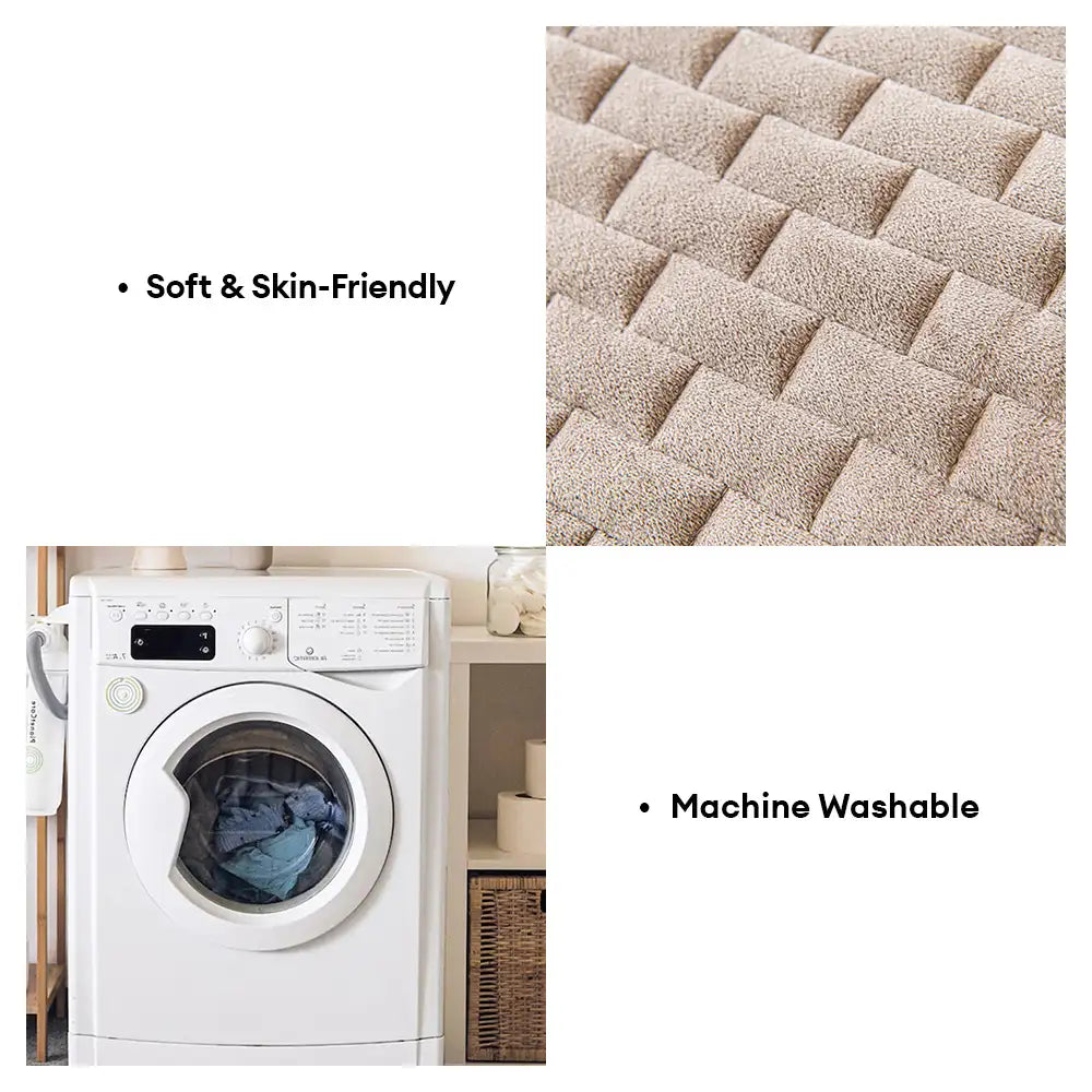 One-Piece Plush Scratch-Resistant Couch Covers with Elastic Straps