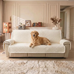 One-Piece Plush Non-Slip Office Chair Protector & Couch Cover with Elastic Straps