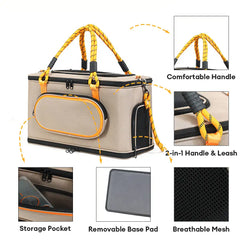 Portable Travel Breathable Cat Carrier Bag for Travel Airline Approved