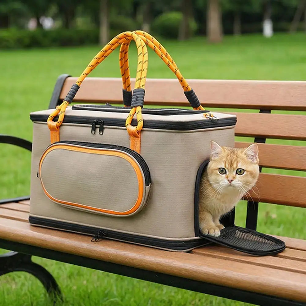 Portable Travel Breathable Cat Carrier Bag for Travel Airline Approved