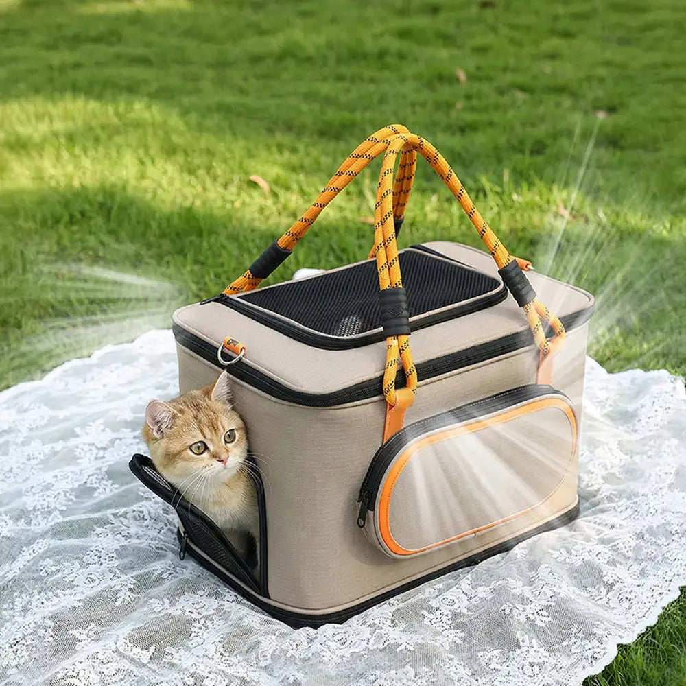 Portable Travel Breathable Cat Carrier Bag for Travel Airline Approved