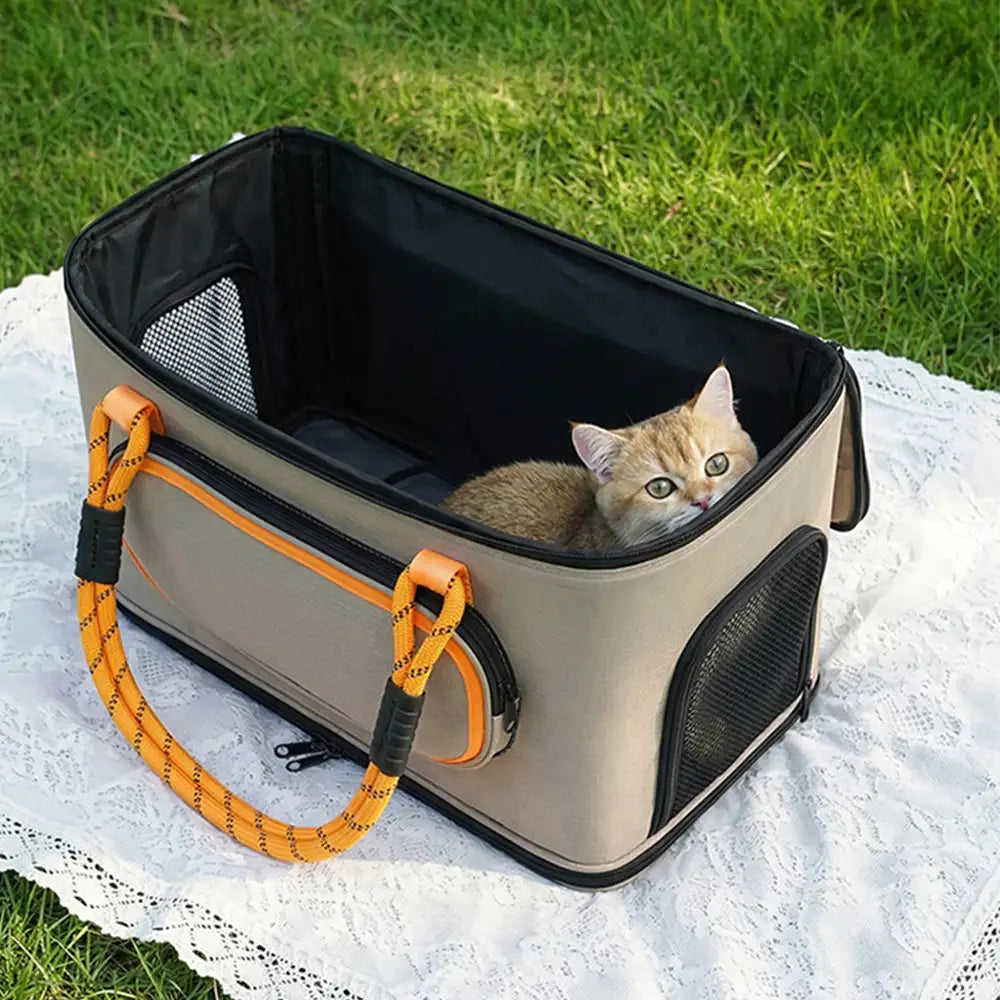 Portable Travel Breathable Cat Carrier Bag for Travel Airline Approved