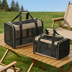 Protable Expandable Breathable Cat Carrier Bag for Travel and Vet