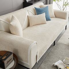 Waterproof Antimicrobial Simple Chenille Fabric Anti-scratch Recliner Slipcover