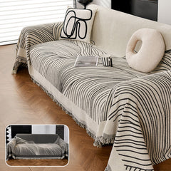 Minimalist Chenille Reversible Cat-Scratch Resistant Non-Slip Sofa Cover Sofa Throws