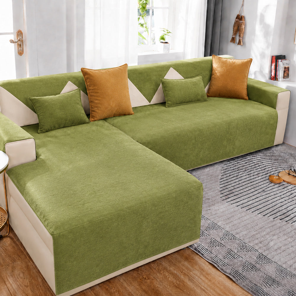 Waterproof All-season Stain-resistant Durable Corner Sofa Cover - Retro