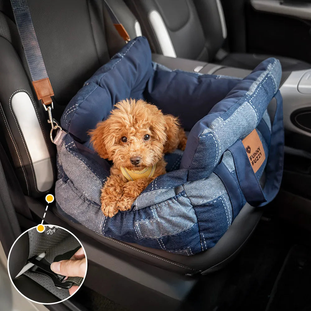 Portable ISOFIX Dog Car Seat Bed