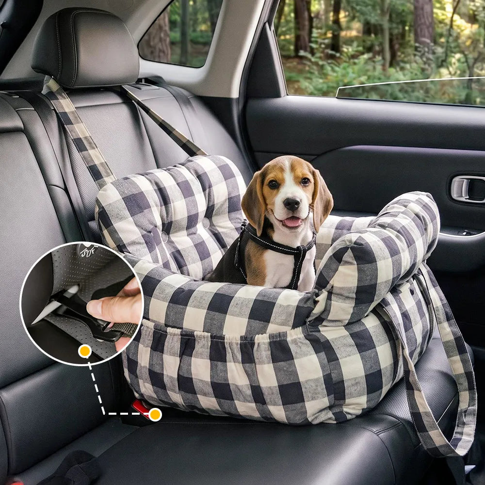 Portable ISOFIX Dog Car Seat Bed