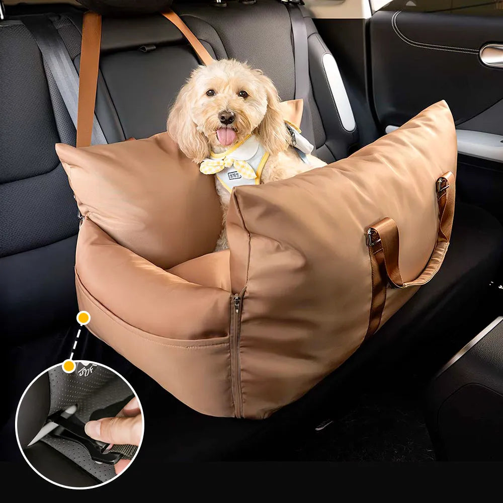 Waterproof ISOFIX Dog Car Seat Bed - First Class