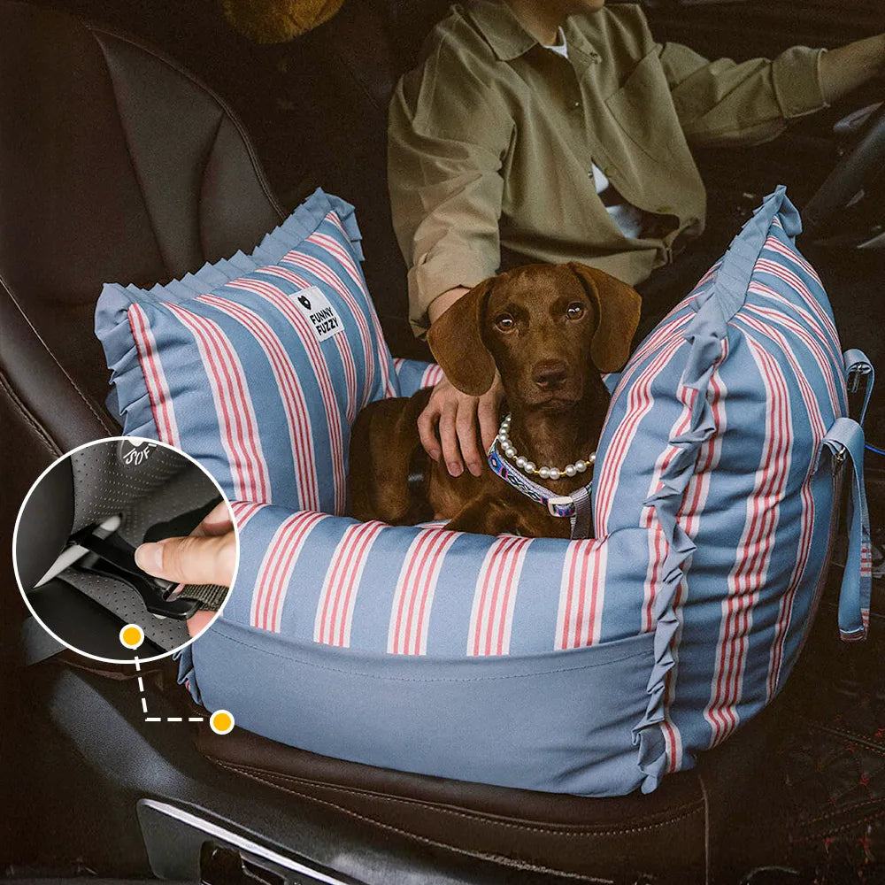 Waterproof ISOFIX Dog Car Seat Bed - First Class