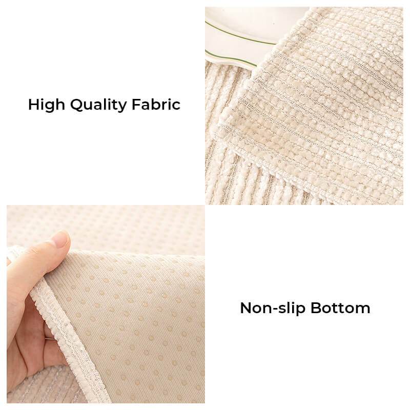 Simple Solid Color Chenille Scratch-resistant Protective Outdoor Garden Sofa Cover