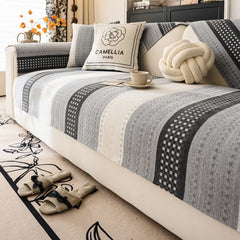 Skin-Friendly Breathable Chenille Sofa Protection Scratch-Resistant Non-Slip Sofa Cover