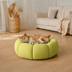 Soft Neck Support Washable Round Cat Bed Dog Bed