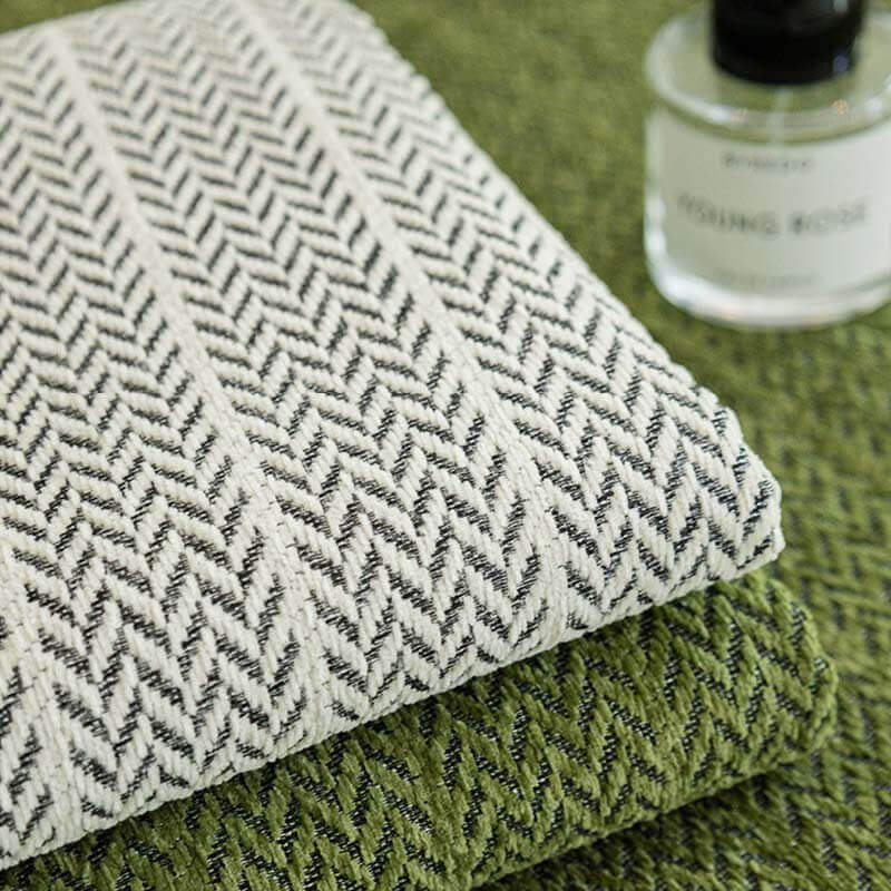 Solid Colour Chenille Anti-scratch Herringbone Outdoor Garden Sofa Cover