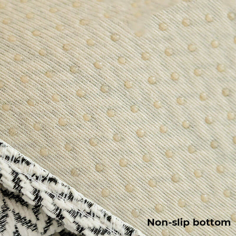 Solid Colour Chenille Anti-scratch Herringbone Outdoor Garden Sofa Cover