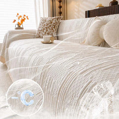 Textured Cooling Breathable Heat-Absorbing Multi-Functional Sofa Throw Blanket  Sofa Cover