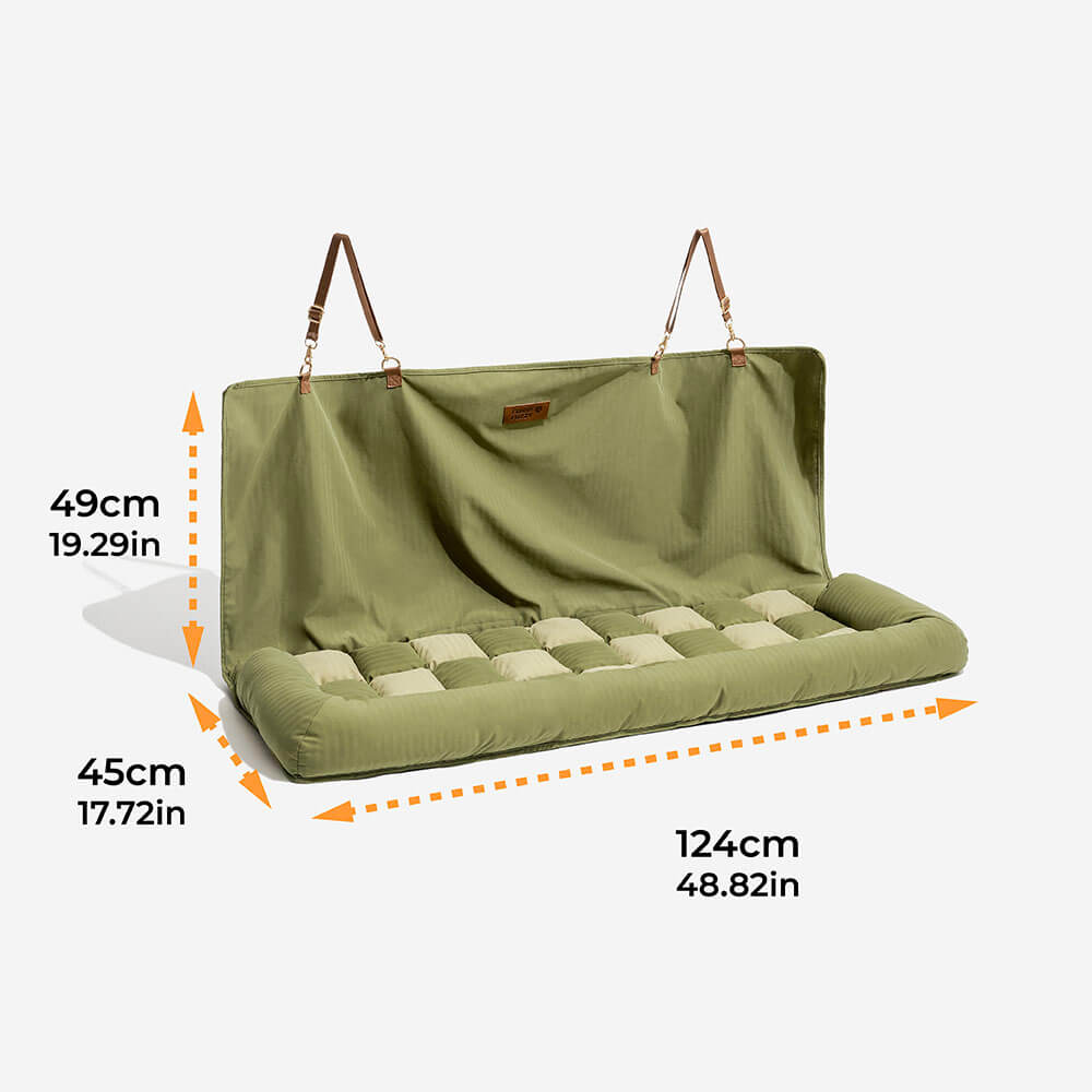 Travel Bolster Safety Back Seat Large Dog Car Seat Bed - Roadtrip