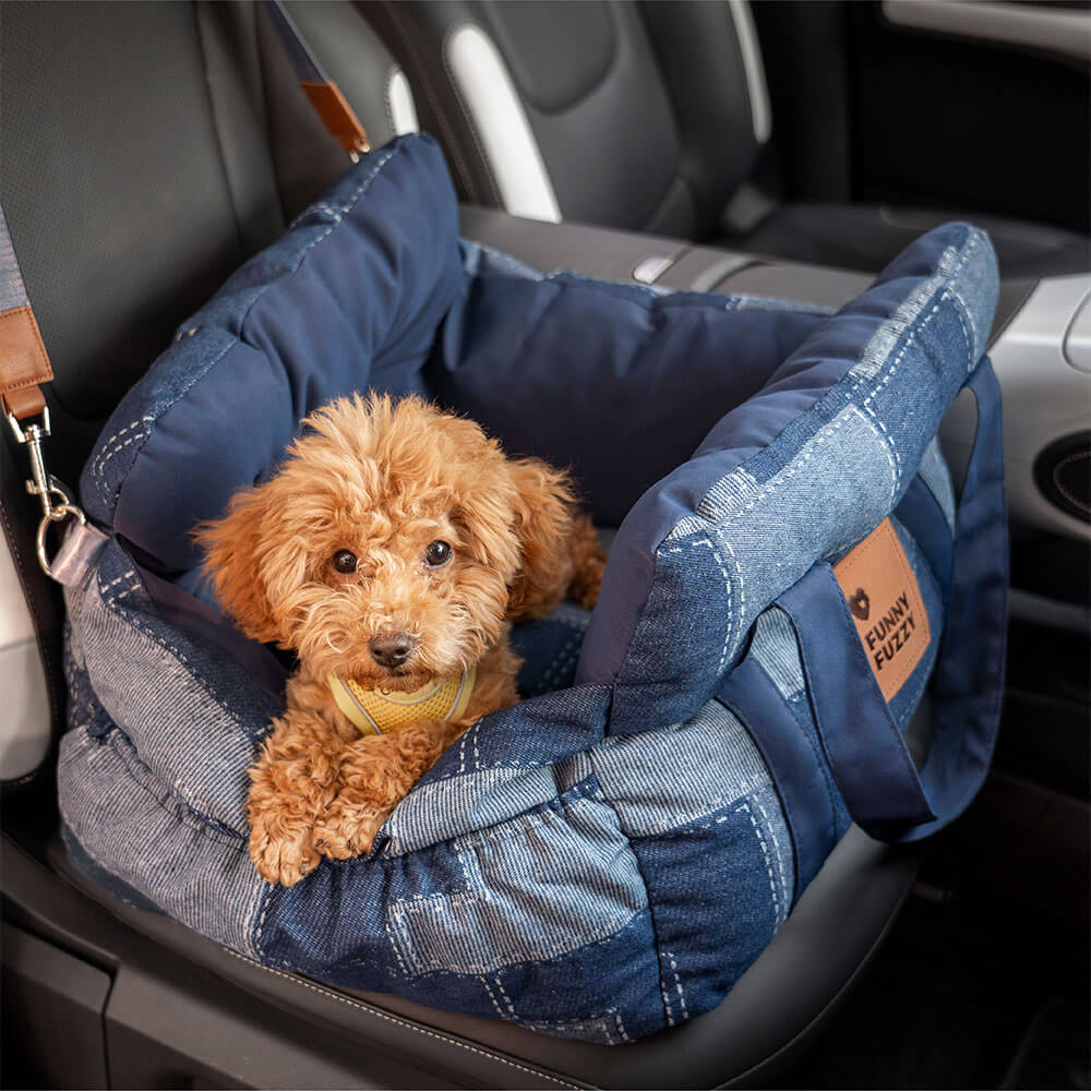 Portable Leisure Outing Pet Booster Dog Car Seat Bed