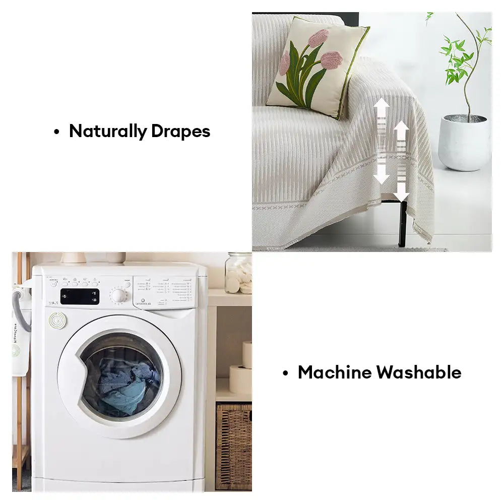 Modern Geometric Cooling Ice Silk Breathable Sofa Throw Blanket Sofa Cover