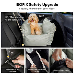 Waterproof ISOFIX Dog Car Seat Bed - First Class