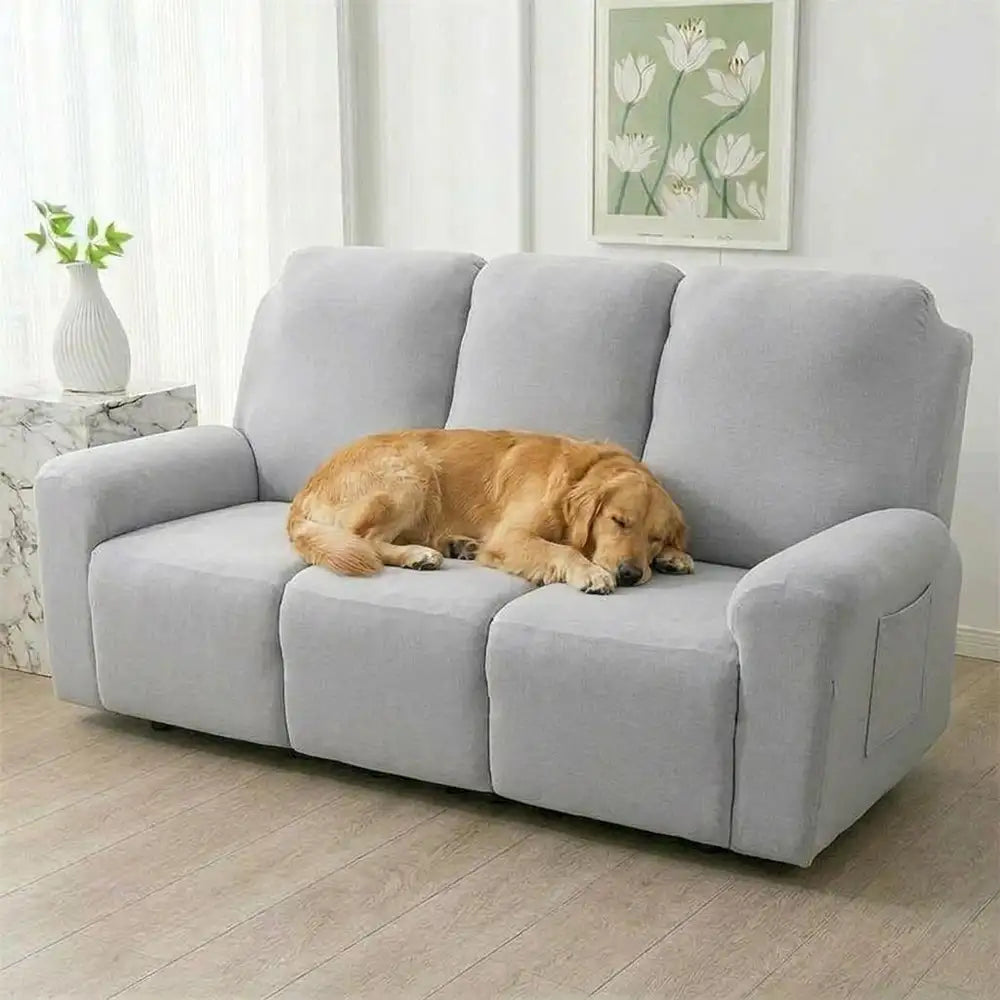 Water-Repellent Scratch-Resistant Elastic Full-Coverage Recliner Couch Cover