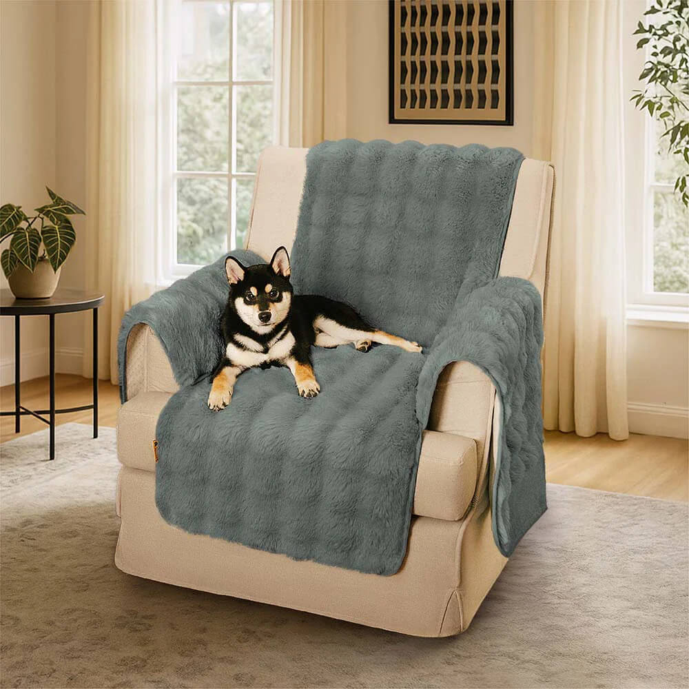 Water-resistant Fluffy Soft Furniture Protector Sofa Cover-EverDry