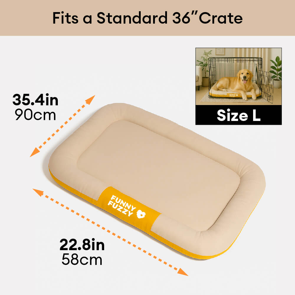 Waterproof ＆ Chew-proof Memory Foam Orthopedic Dog Mat for Crate
