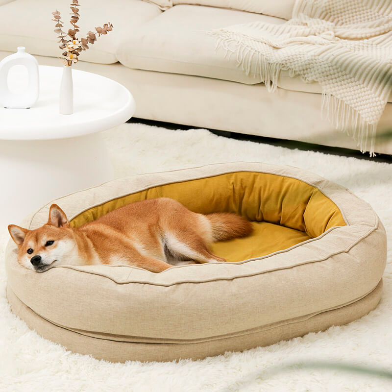 Orthopaedic Machine Washable Dog Bed Calming Bed - Donut
