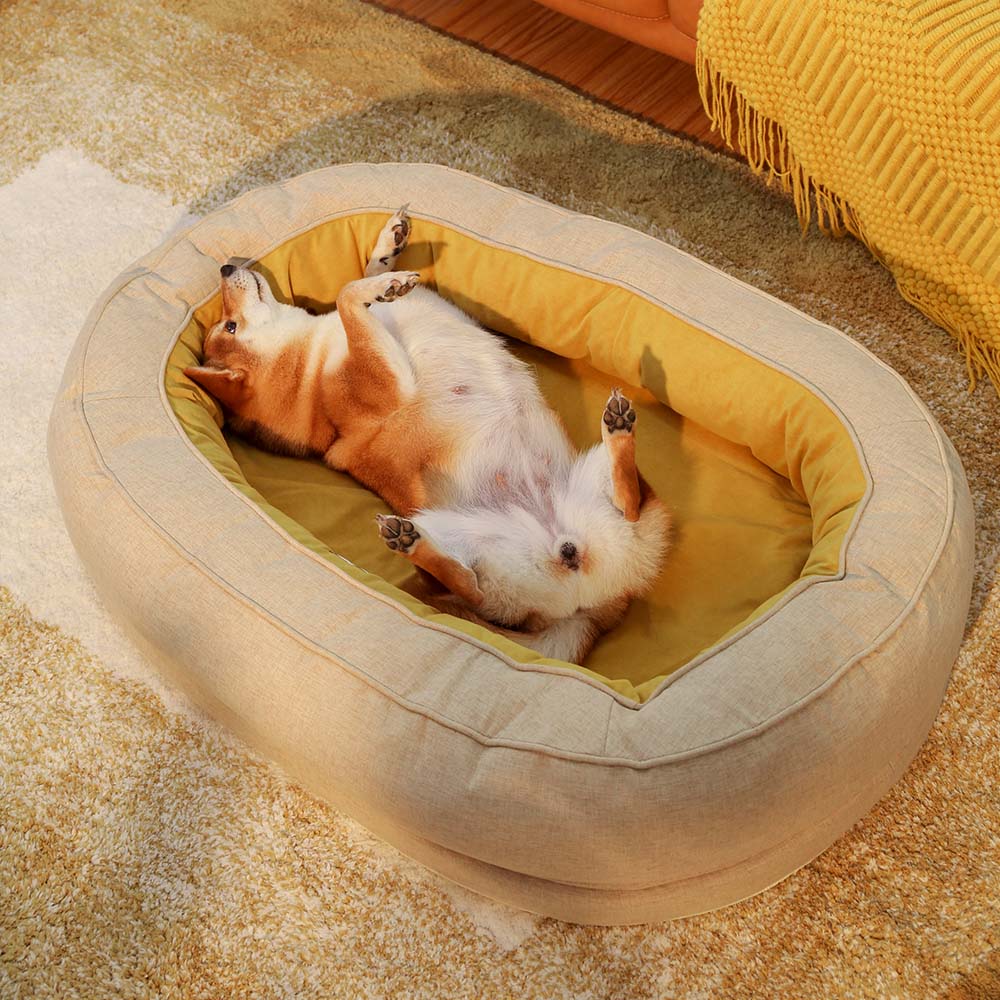 Orthopaedic Machine Washable Dog Bed Calming Bed - Donut